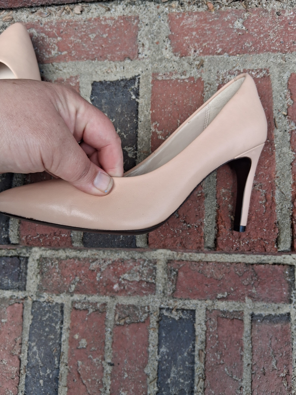 Cole Haan Women's Nude Pointed-Toe Pumps - Picture 6 of 9